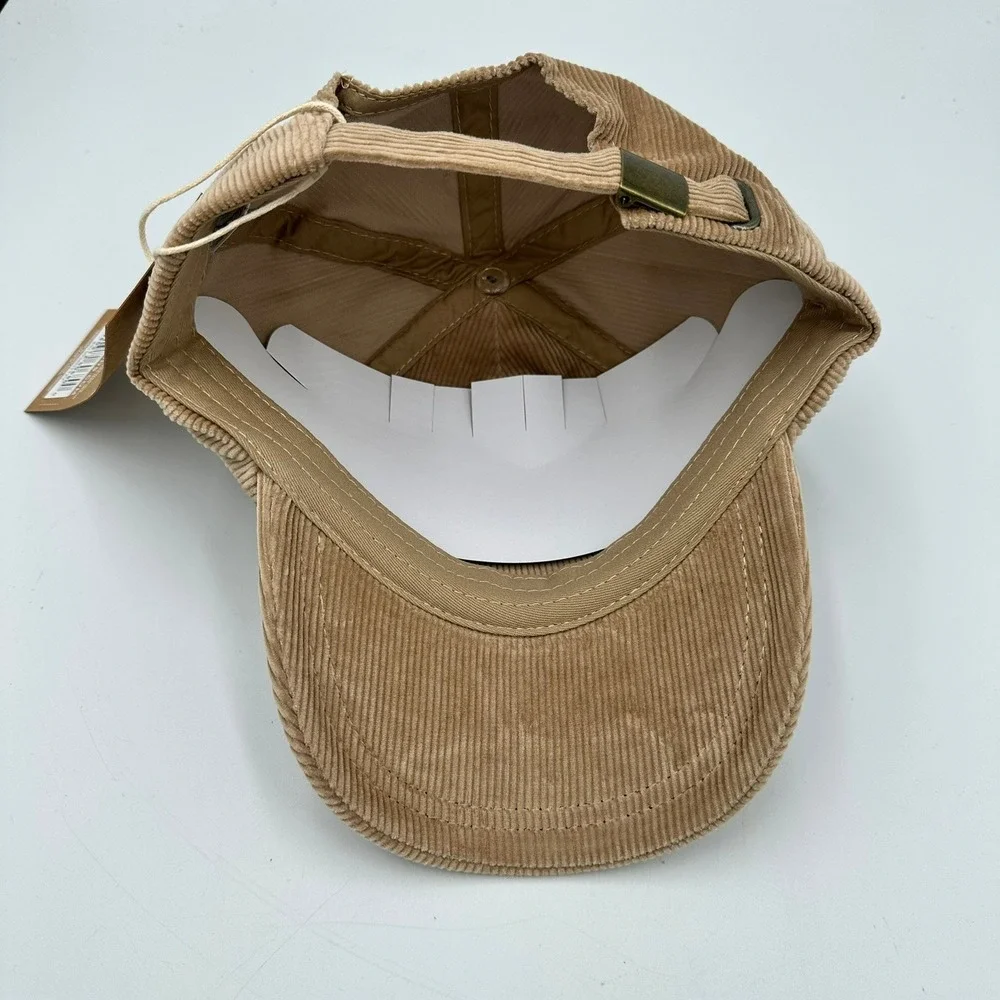 Goumi Corduroy Baseball Cap Kids 2-12Y Tan Adjustable Organic‎ Sustainable Hat